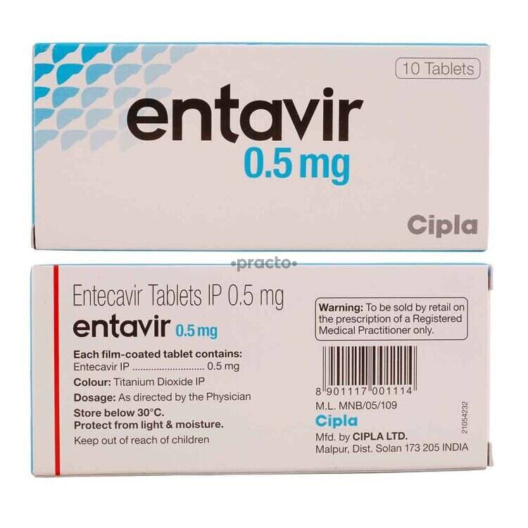 Administration of Tab Entavir 0.5 mg for HBV  treatment